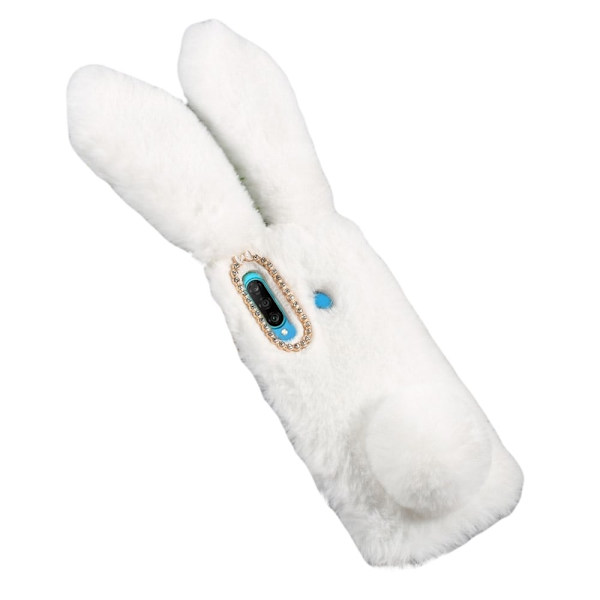 Fluffy Rabbit Huawei P30 Lite skal - Vit Vit