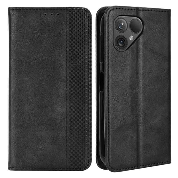 Bofink Fairphone 5 skinnveske - Svart Black