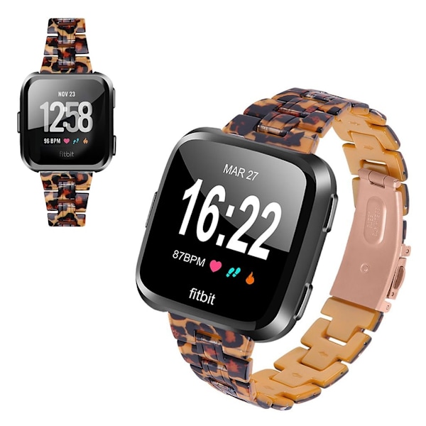 Fitbit Versa 2 / Versa Lite farvet urrem - Leopard Brown