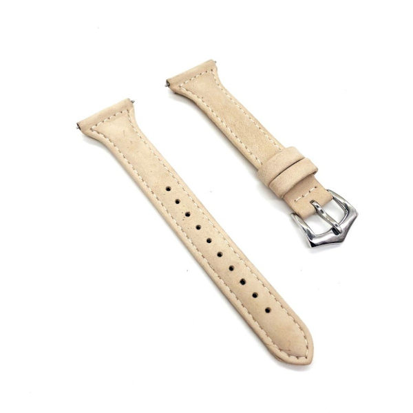 Fitbit Versa klockarmband läder koskinn - Beige Beige