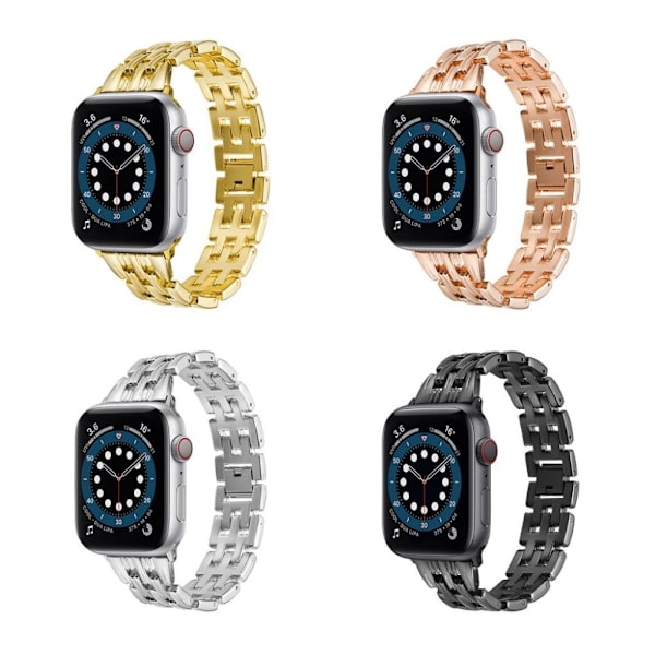 Apple Watch 40 mm klockarmband i vävstil - Silver Silvergrå