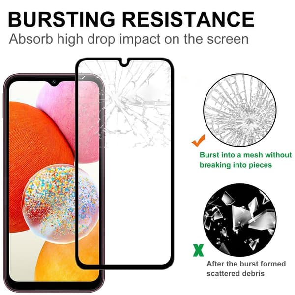Samsung Galaxy A15 kosketusherkkä ja temperoitu suojalasi Transparent