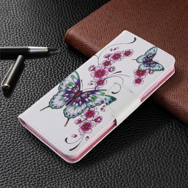 Wonderland Xiaomi Mi CC9 Pro / Mi Note 10 / Mi Note 10 Pro etui – Sommerfugl og Blomster Multicolor