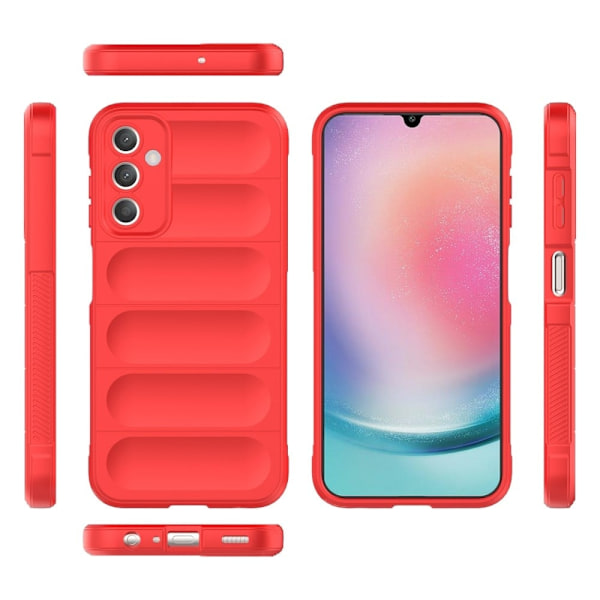 Blødt grebsformet cover til Samsung Galaxy A25 - Rød Red