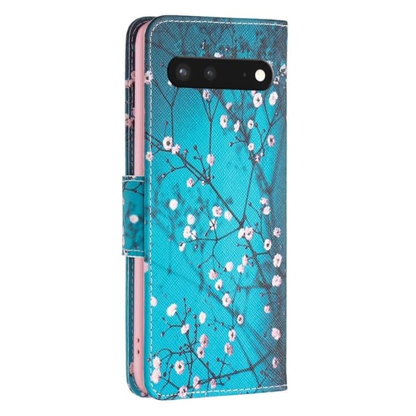 Wonderland Google Pixel 7 flip etui - Blommeblomst Blue