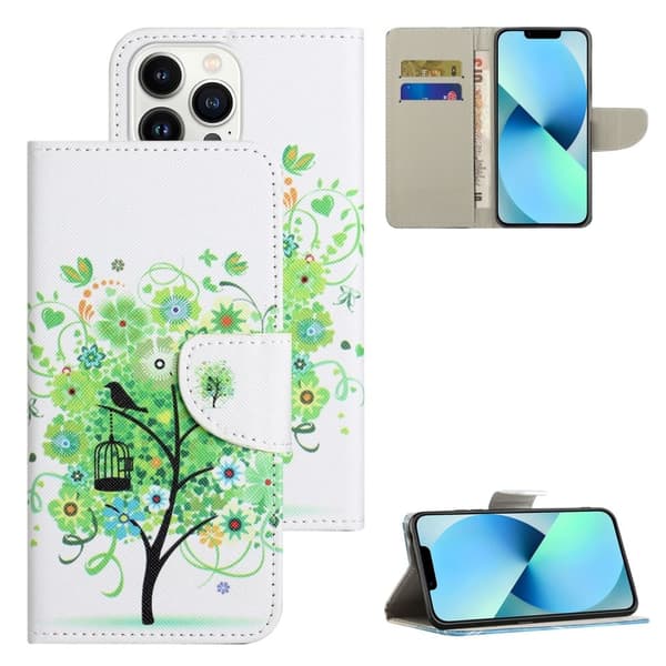 Wonderland iPhone 16 Pro flip etui - Grønt Træ Green