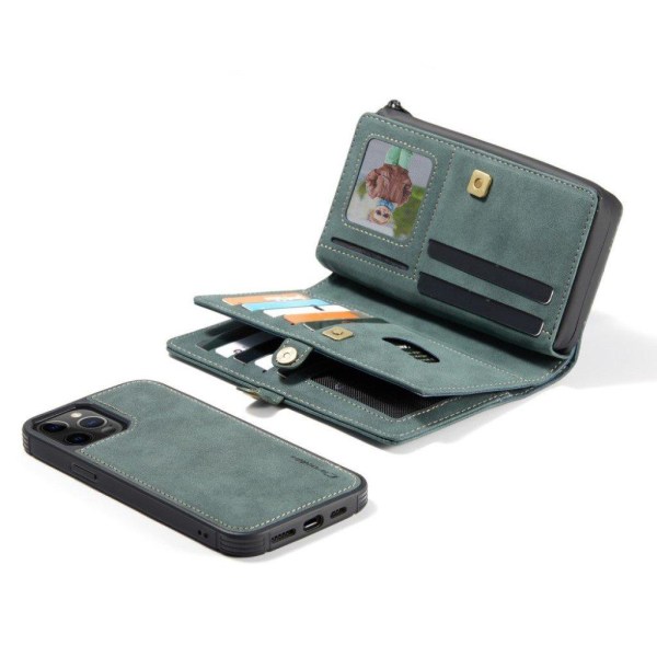 CaseMe 2-i-1 iPhone 12 Pro / iPhone 12 fodral med plånbok - Grön Grön