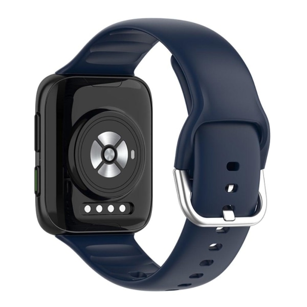 Oppo Watch 2 (46mm) silicone watch strap - Midnight Blue Blå