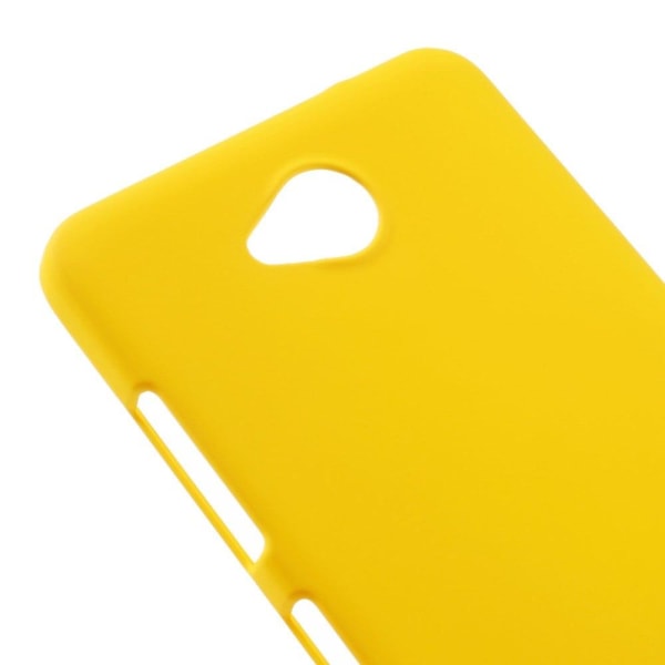 Hårdt cover med gummibelægning til Microsoft Lumia 650 - Gul Yellow