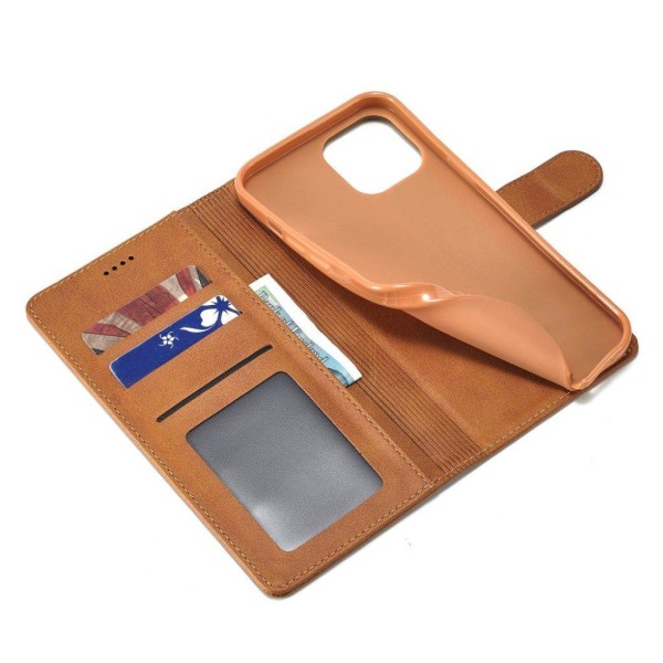 LC.IMEEKE iPhone 12 Mini Flip Case - Brown Brown
