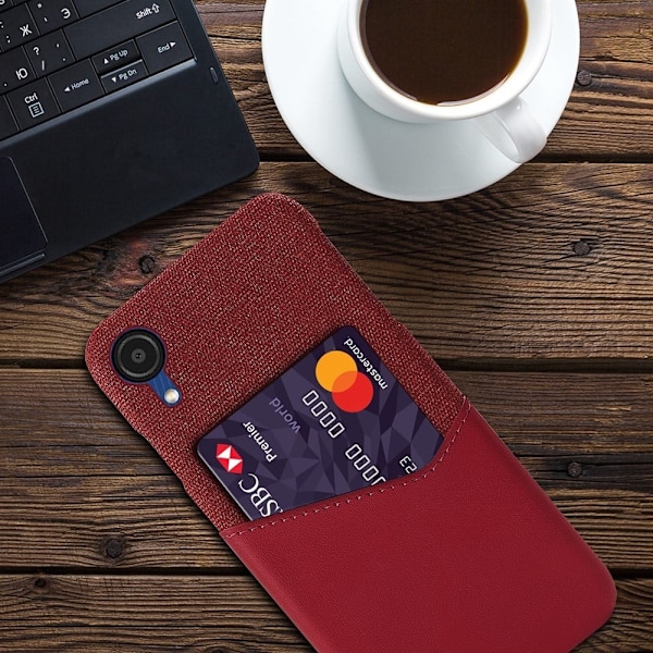 Bofink Samsung Galaxy A23e Card Suojakuori - Punainen Red