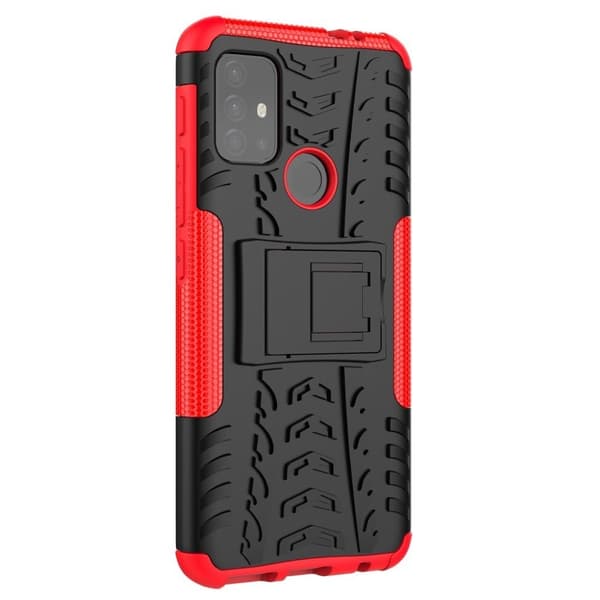 Offroad Motorola Moto G30 skal - Röd Röd