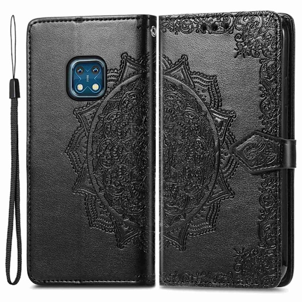 Mandala läder Nokia XR20 fodral - Svart Svart
