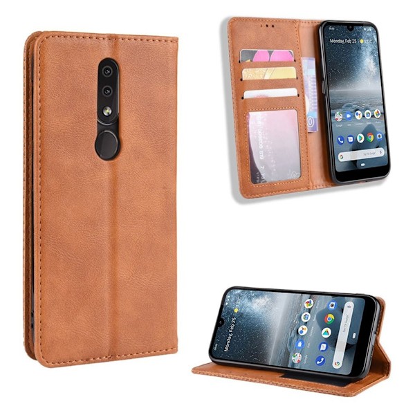 Bofink Vintage Nokia 4.2 etui - Brun Brown