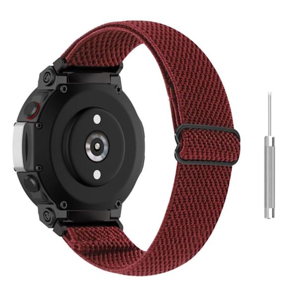 Amazfit T-Rex 2 urrem af nylon i etnisk stil - Rødvin Red