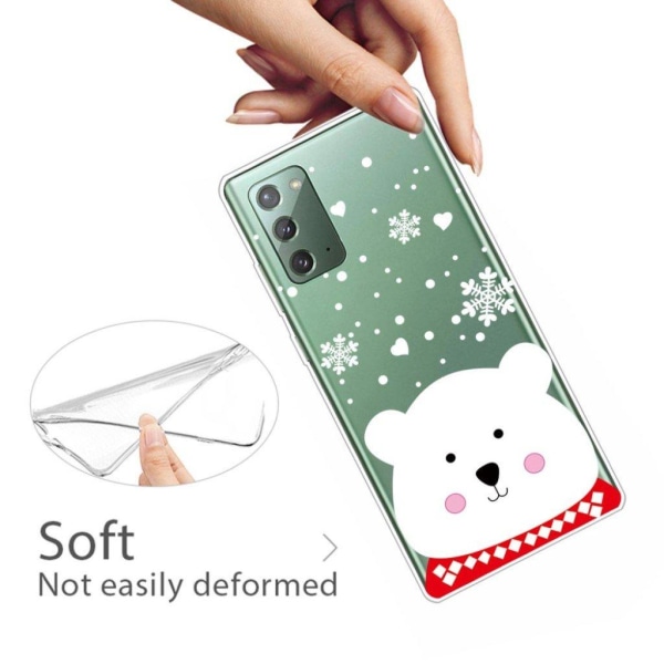 Juletaske til Samsung Galaxy Note 20 - Bjørn White