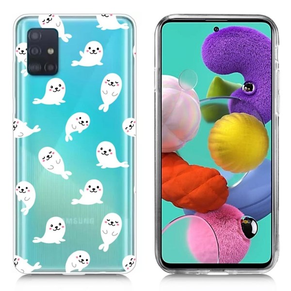 Deco Samsung Galaxy A51 cover - delfiner White