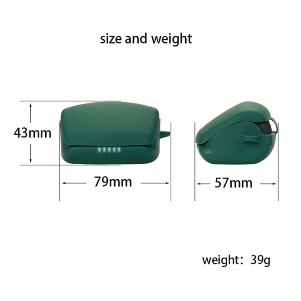 Audio-Technica ATH-TWX9 silicone case with buckle - Dark Green Grön