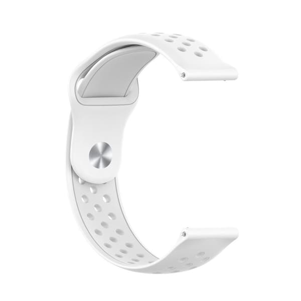 22mm Huawei Watch 2 Pro silikoninen kellonauha - Valkoinen White