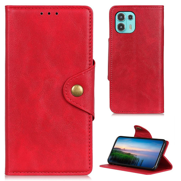 Alpha Motorola Edge 20 Lite Flippetui - Rød Red