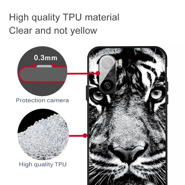 Imagine Xiaomi Mi 11i / K40 Pro Plus / Poco F3 Etui - Tiger Black