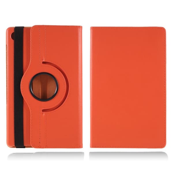 Lenovo Tab M10 HD Gen 2 360 graders roterbart lærveske - Oransje Orange