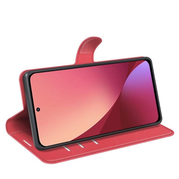 Klassisk Xiaomi 12 Lite flip etui - Rød Red