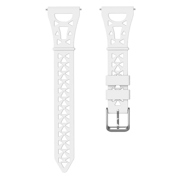 22mm Universal tower design silikoni ranneke - Valkoinen White