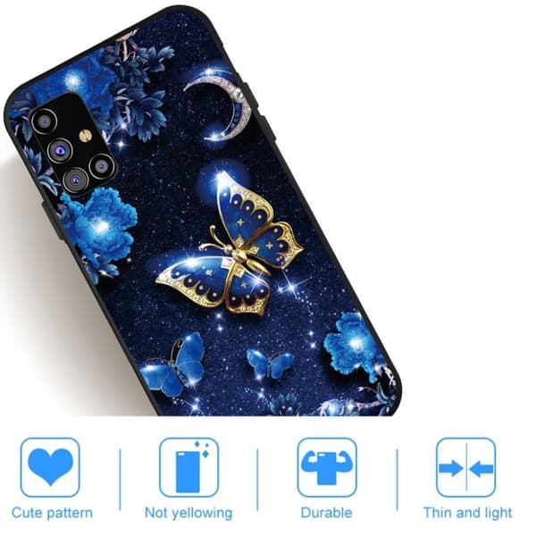 Imagine Samsung Galaxy M51 Etui - Sommerfugl Blue