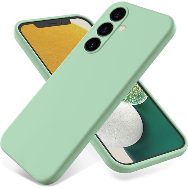 Matt Samsung Galaxy A05s skal av flytande silikon - Grön Grön