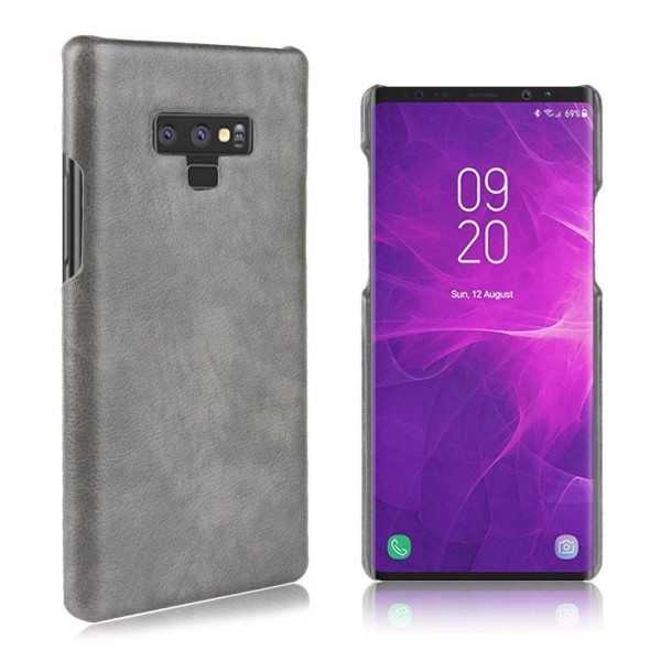 Samsung Galaxy Note9 Liitsihedelmän Jyvä Pintainen Kova Muovi Takasuoja Kuori - Harmaa Silver grey