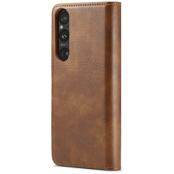 DG.MING Sony Xperia 1 VI 2-i-1 lommeboketui - Brun Brown
