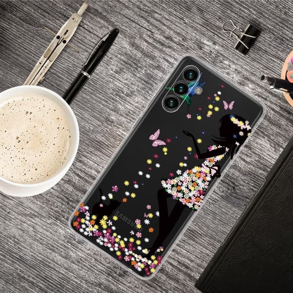 Deco Samsung Galaxy A13 5G Etui - Sommerfugl Pige Multicolor