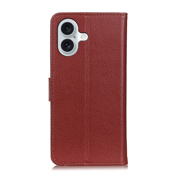 Classic iPhone 16 Plus flip etui - Brun Brown