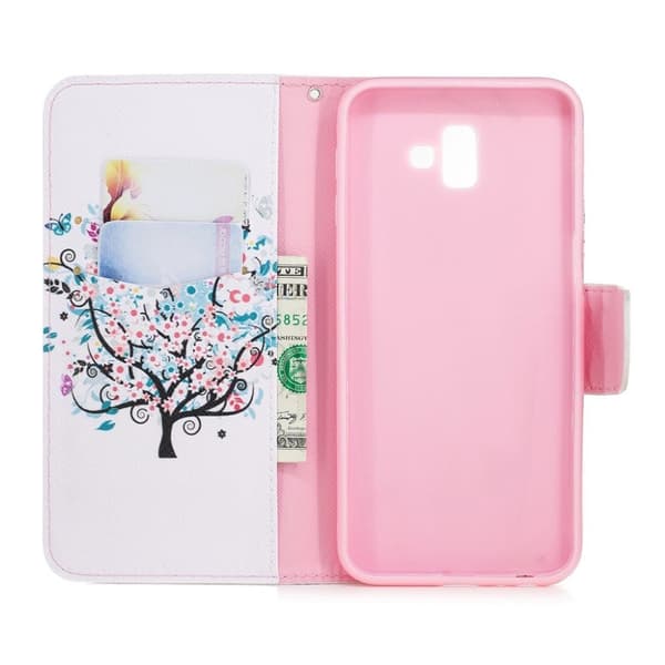 Wonderland Samsung Galaxy J6 Plus (2018) etui - Blomstret Træ Multicolor