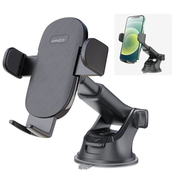 Universal H9-S02 magnetisk biltelefonhållare Svart
