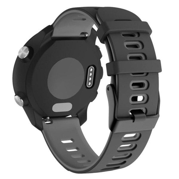 Dual-color silicone watch strap Samsung Galaxy Watch 5 (44mm) / Svart
