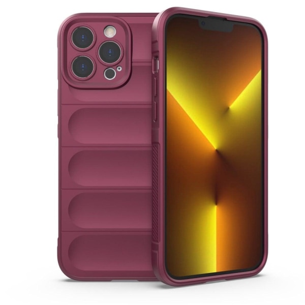 Mjukt greppformat iPhone 13 Pro Max skal - Röd Röd