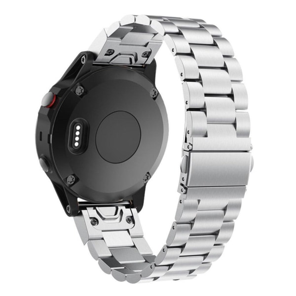 Garmin Fenix 5X ruostumaton ketjukellonauha - Hopea Silver grey