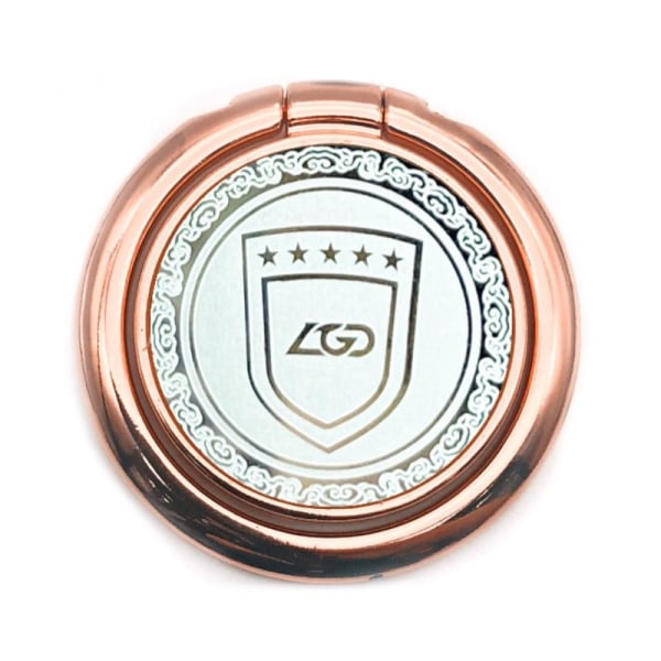 Universal shield pattern alloy phone ring stand - Rose Gold Rosa