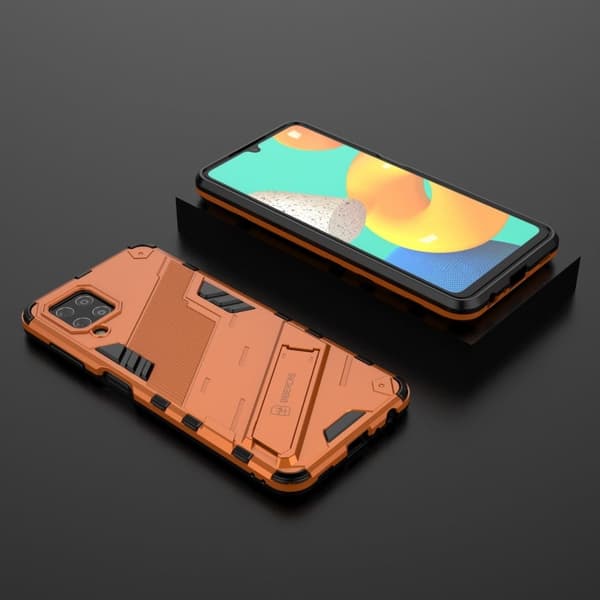 Støtsikkert hybriddeksel for Samsung Galaxy M32 - Oransje Orange