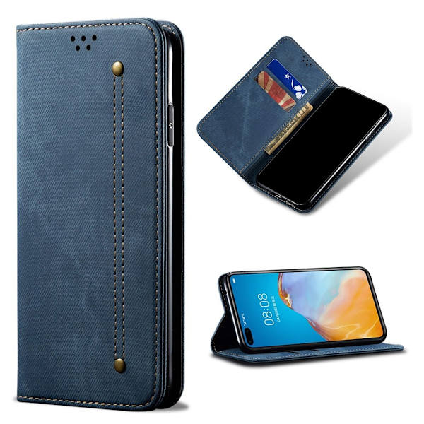 Jeans Huawei P40 Etui - Blå Blue
