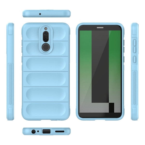 Mjukt greppformat Huawei Mate 10 Lite skal - Blå Blå