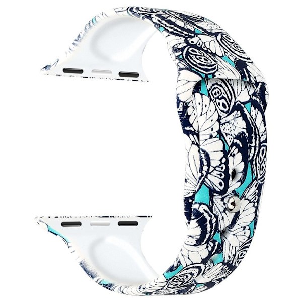 Apple Watch Series 4 40mm mönstrat klockband - Stil E multifärg
