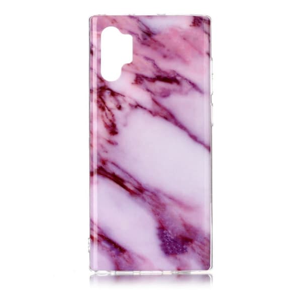 Marble Samsung Galaxy Note 10 Pro deksel - Rose / lilla fargetone-marmor Purple