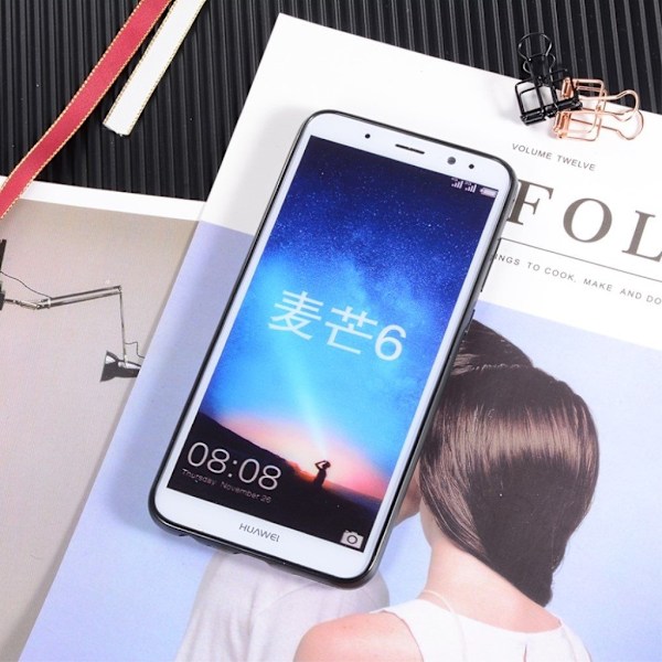 Huawei Mate 10 Lite etui i plastik og silikone med galvaniseret overflade - Vandmanden Multicolor