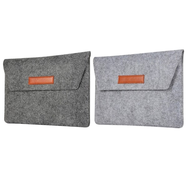 MacBook Air 13 (2018-) filt sleeve taske - Sort Black