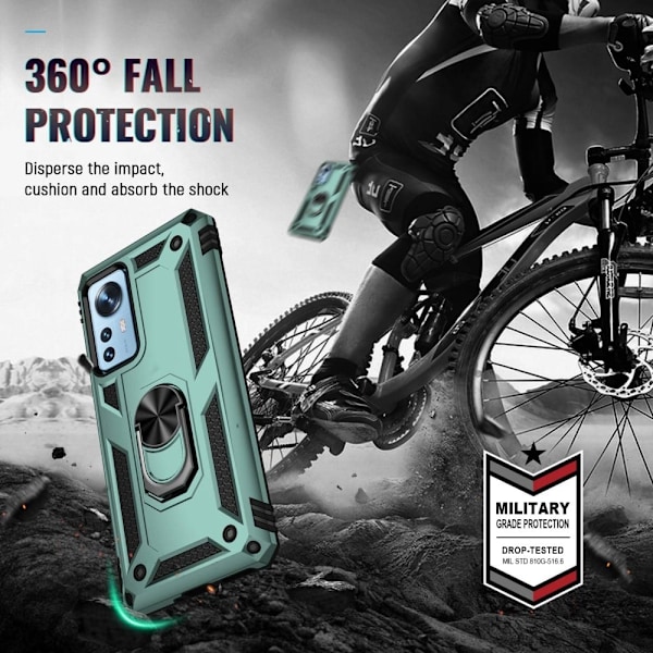 Bofink Combat Xiaomi 12 Pro cover - Grøn Green