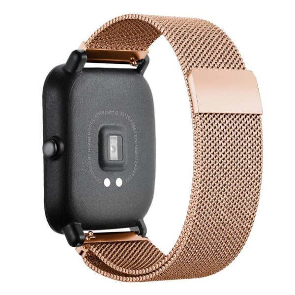Amazfit GTS milanese stainless steel watch band - Rose Gold Rosa