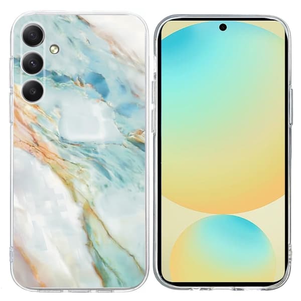 Vibe Samsung Galaxy S24 FE skal - Oljemålning Marmor Blå